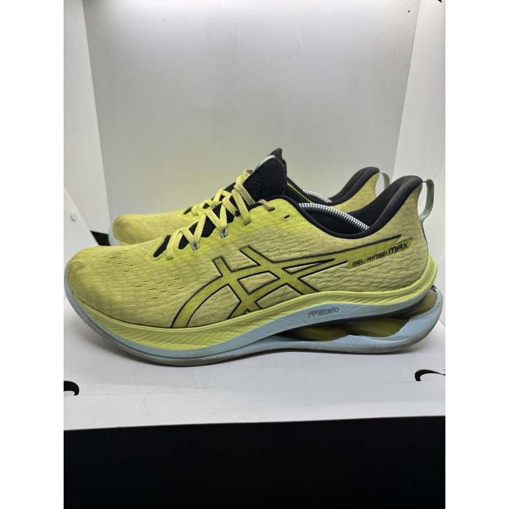 Asics Gel Kinsei Max Mens 13 Yellow Trainers Running Shoes 1011B696 750